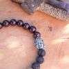 bracelet homme tibétain grenat bouddha