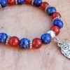 bracelet cornaline lapis lazuli femme apaisement courage confiance créativité communication protection 1