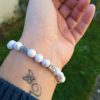 bracelet howlite homme femme anti stress triskell celtique