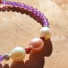 bracelet minimaliste carpe diem améthyste grenat perle d'eau perle argent 925
