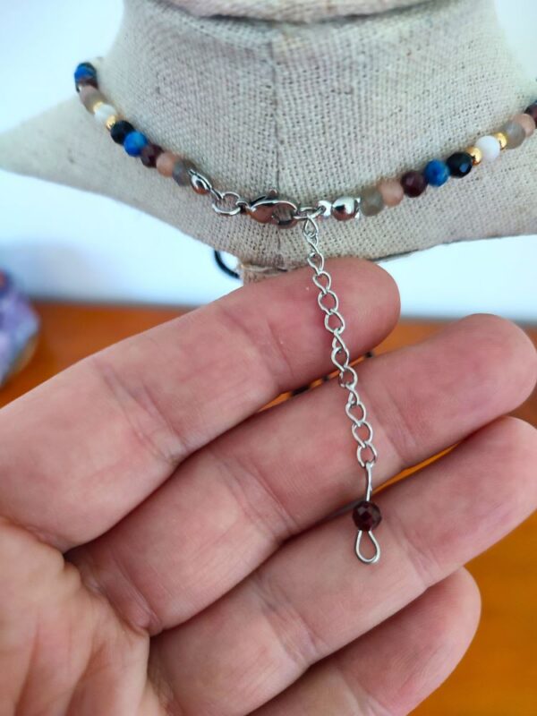 collier saint benoit multi pierres soleil labradorite nacre acier inox or fait main carpe diem bretagne collier saint benoit multi pierres soleil labradorite nacre acier inox or fait main carpe diem bretagne